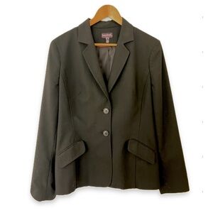 Long Tall Sally Black Blazer Jacket Classic LTS US 14 14T 14L